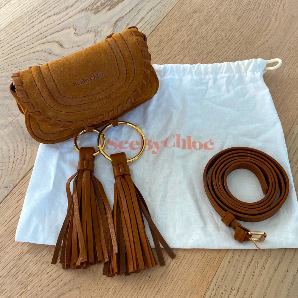 New SEE BY CHLOÉ mini suede belt bag crossbody